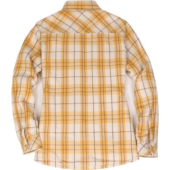 Women's Sherpa Lined Flannel Jacket with Pockets Cozy Warm Fall Winter - Picture 2 of 6